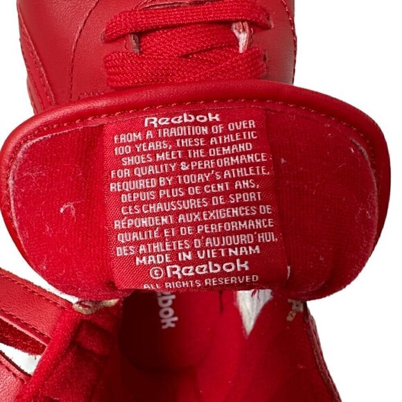 Reebok Women’s Freestyle Hi M43399 Red High Top Sneakers Size 7.5 Retro - Picture 9 of 12